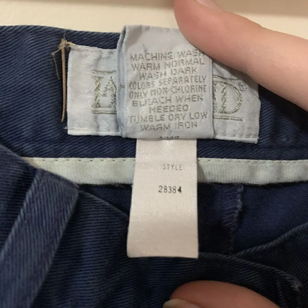 Vintage Lands' End Direct Merchants Women's 12P High Waisted Pleated Front Skirt